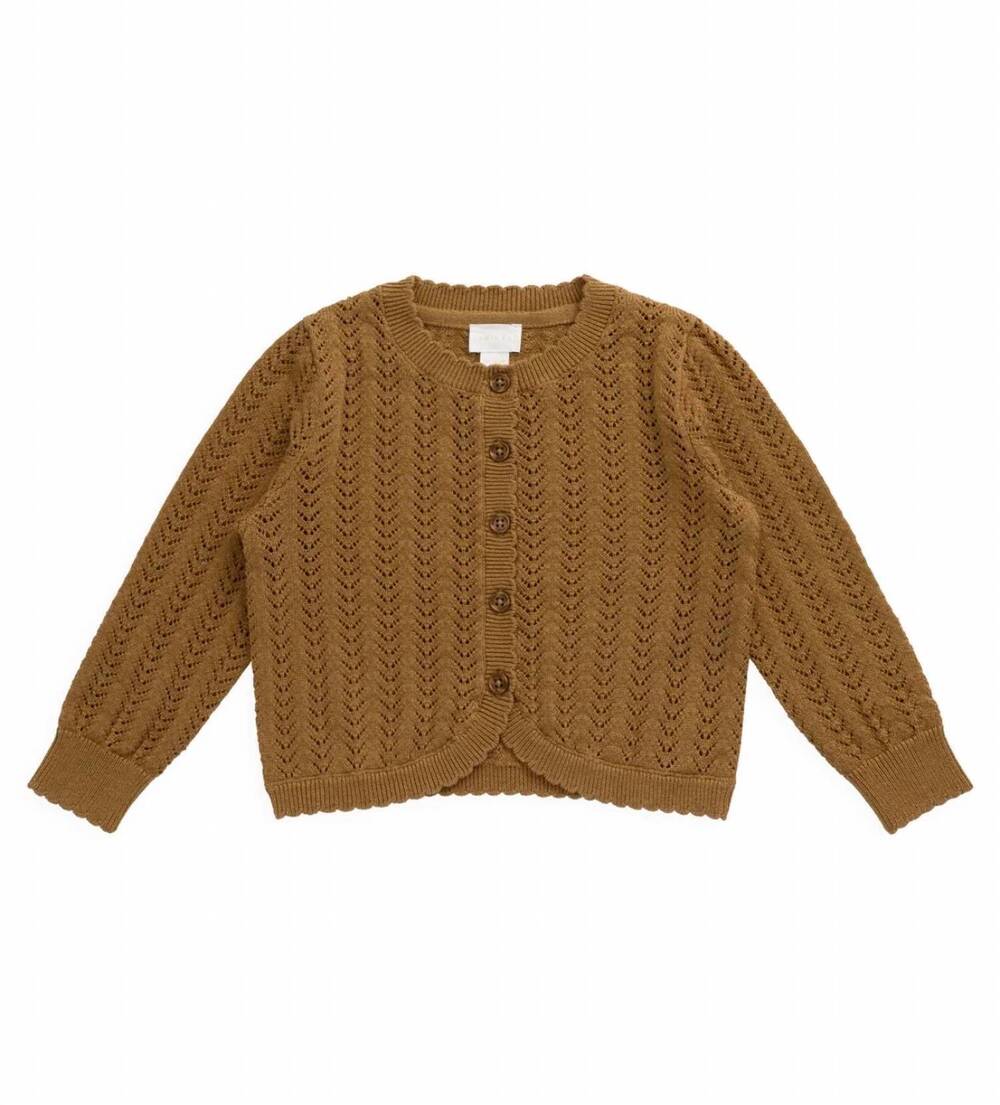 NEW JAMIE KAY girls maxine knitted sweater in antique bronze